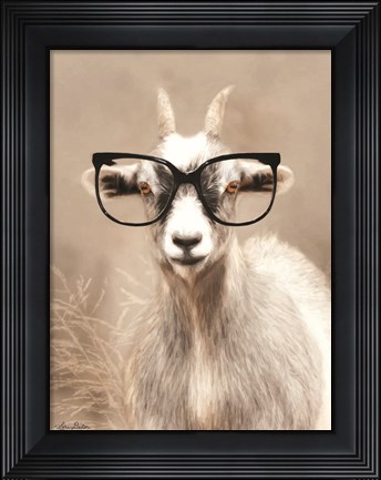 Framed See Clearly Goat Print