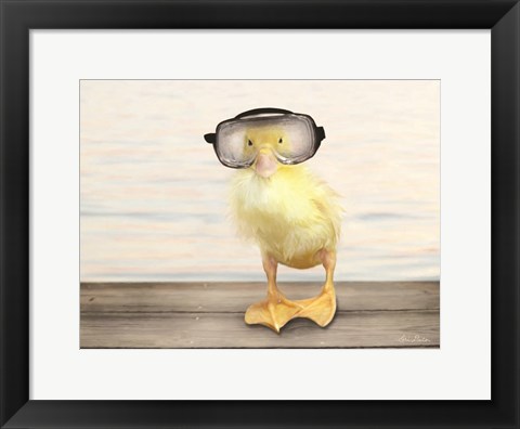 Framed Diving Duck Print