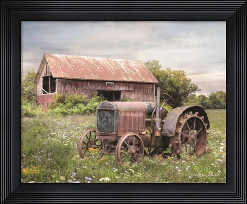 Framed Clayton Tractor Print