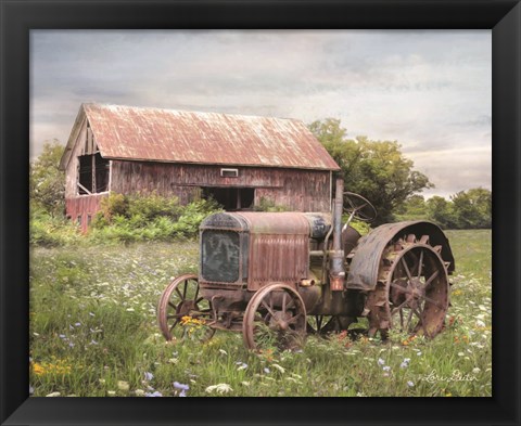 Framed Clayton Tractor Print