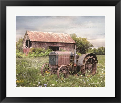 Framed Clayton Tractor Print