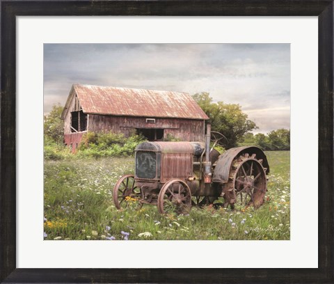 Framed Clayton Tractor Print