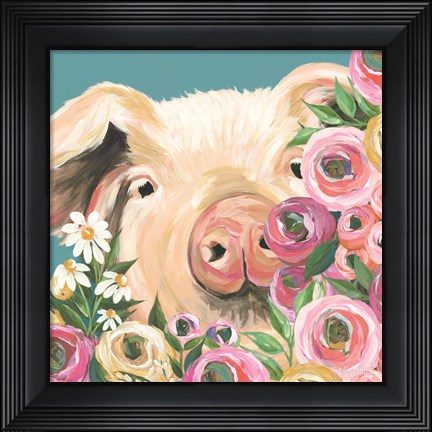 Framed Pig Print