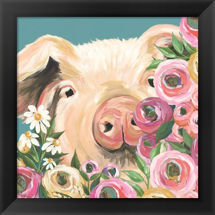 Framed Pig Print