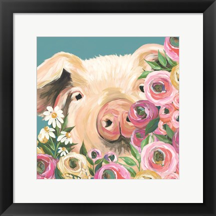 Framed Pig Print